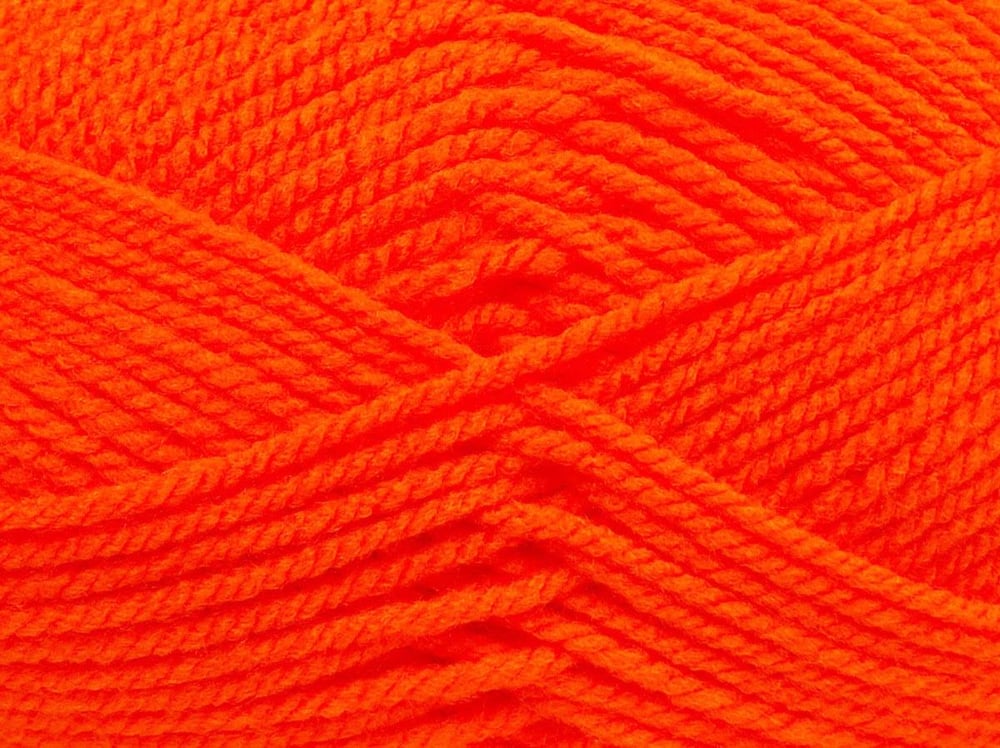 4x100gr. ATLAS Turuncu Akrilik Kışlık, Düz iplikler, Kalın, 100% Akrilik