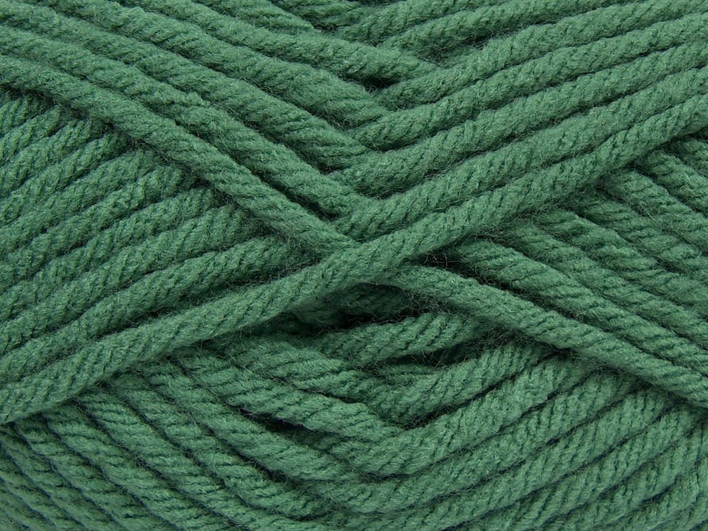 4x100gr. ATLAS SUPERBULKY Yeşil Akrilik Kışlık, Düz iplikler, Çok Kalın, 100% Akrilik
