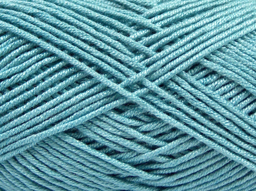 8x50gr. BABY BAMBOO Açık Mavi Akrilik, Bambu Bebe, Yazlık İplikler, Bambu