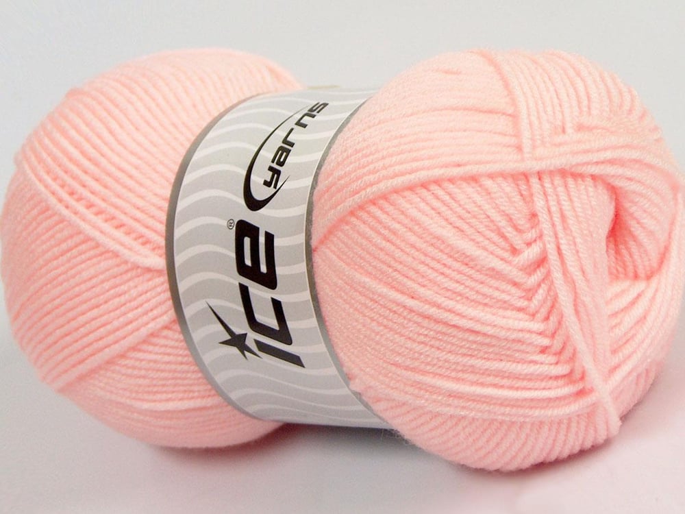 Lot of 4 x 100gr Skeins Ice Yarns BABY BIO Hand Knitting Yarn Pink