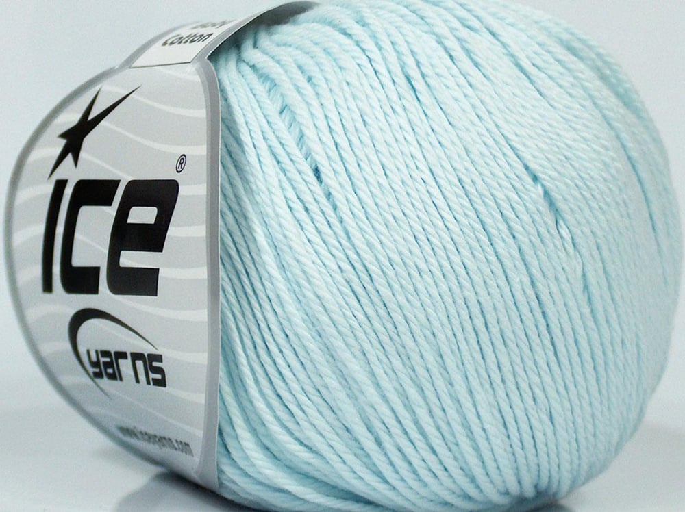 8x50gr. BABY COTTON Bebe Mavisi  Bebe, Yazlık İplikler, Pamuk, %100 Pamuk, Anti-Bakteriyel, Makina Yıkama