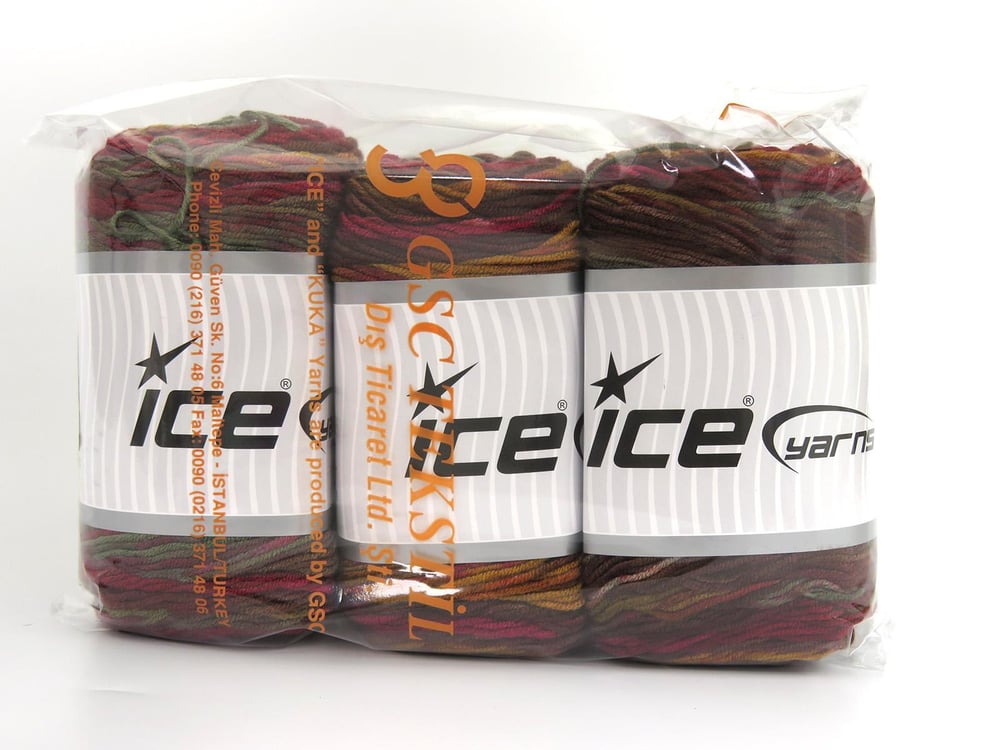 3x100gr. BABY DREAM BATIK Pembe, Altın, Bordo Tonları, Haki Tonları  Bebe, Batik Desenli, Worsted, 100% Akrilik , Akrilik