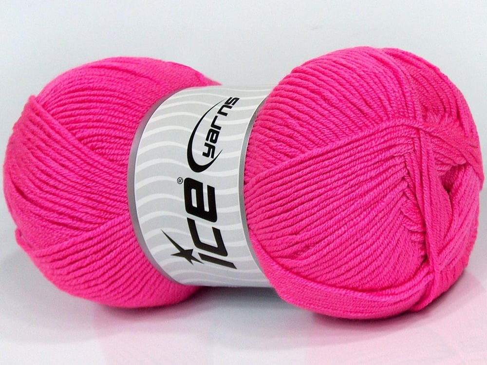 4x100gr. BABY DREAM Şeker pembe  Kışlık, Düz iplikler, Worsted, 100% Akrilik , Anti-Pilling