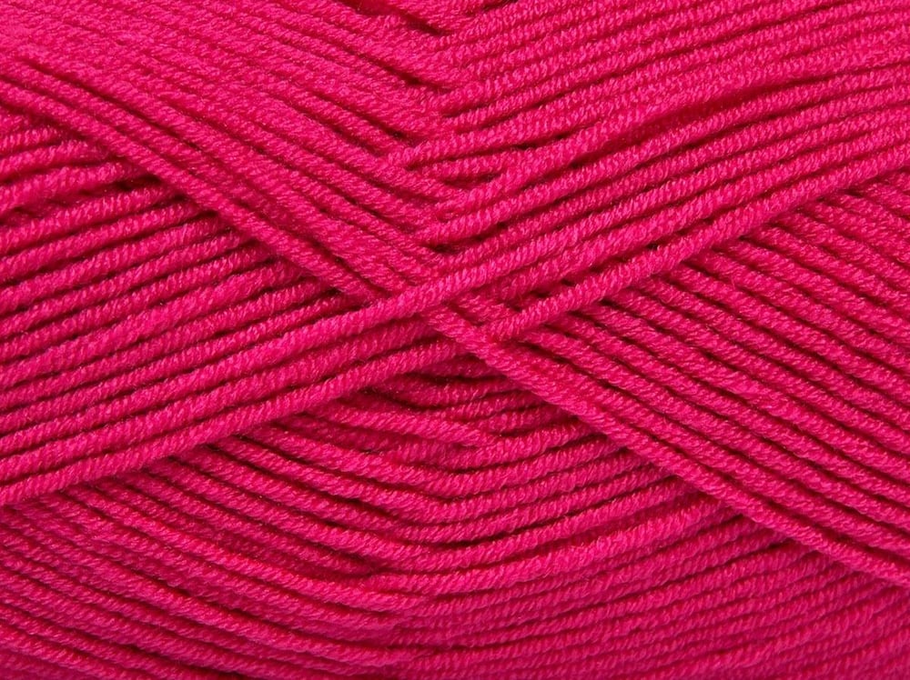 4x100gr. BABY DREAM Fuşya  Kışlık, Düz iplikler, Worsted, 100% Akrilik , Anti-Pilling