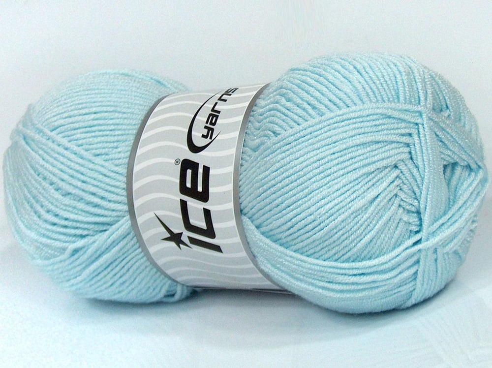 4x100gr. BABY DREAM Açık Mavi  Kışlık, Düz iplikler, Worsted, 100% Akrilik , Anti-Pilling