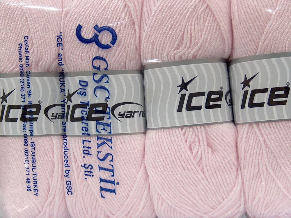 4x100gr. BABY DREAM Pudra Pembe  Kışlık, Düz iplikler, Worsted, 100% Akrilik , Anti-Pilling