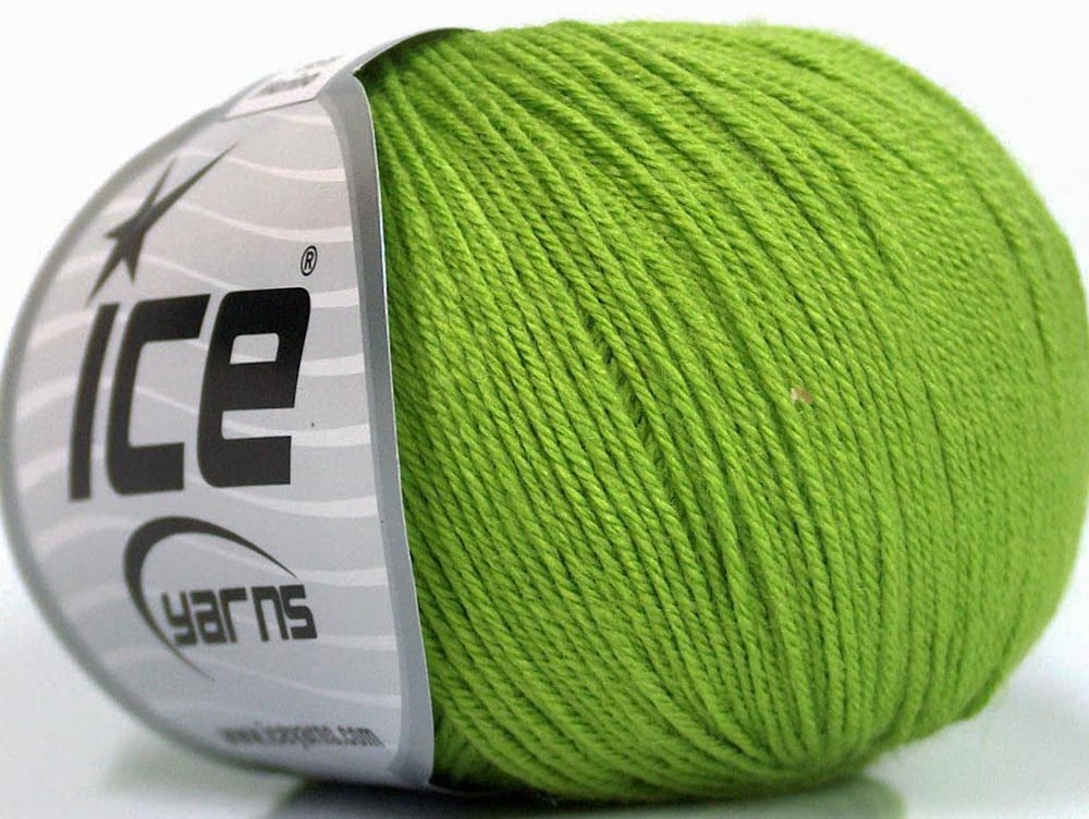 6x50gr. BABY MERINO Yeşil Akrilik, Merino Yün Merinos, Kışlık, Bebe, Yün