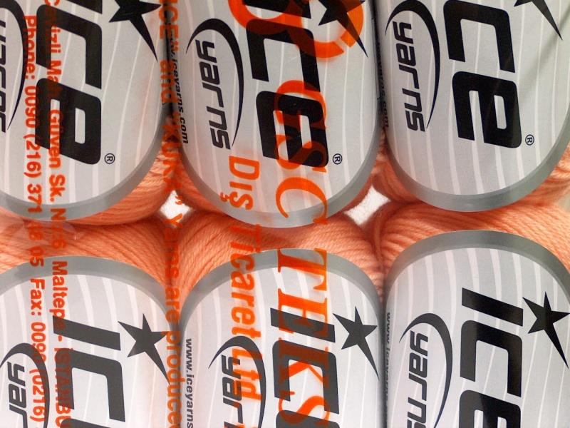 6x50gr. BABY MERINO Açık Somon Akrilik, Merino Yün Merinos, Kışlık, Bebe, Yün