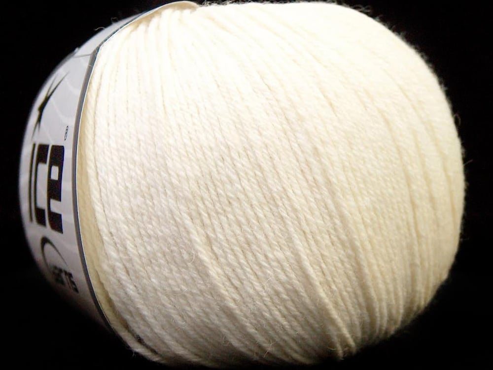 6x50gr. BABY MERINO Beyaz Akrilik, Merino Yün Merinos, Kışlık, Bebe, Yün