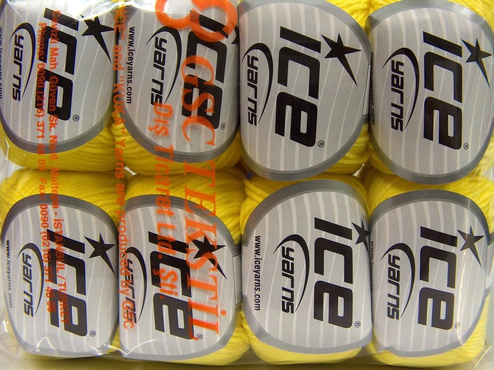 8x50gr. BABY MODAL Neon Sarı Akrilik Bebe