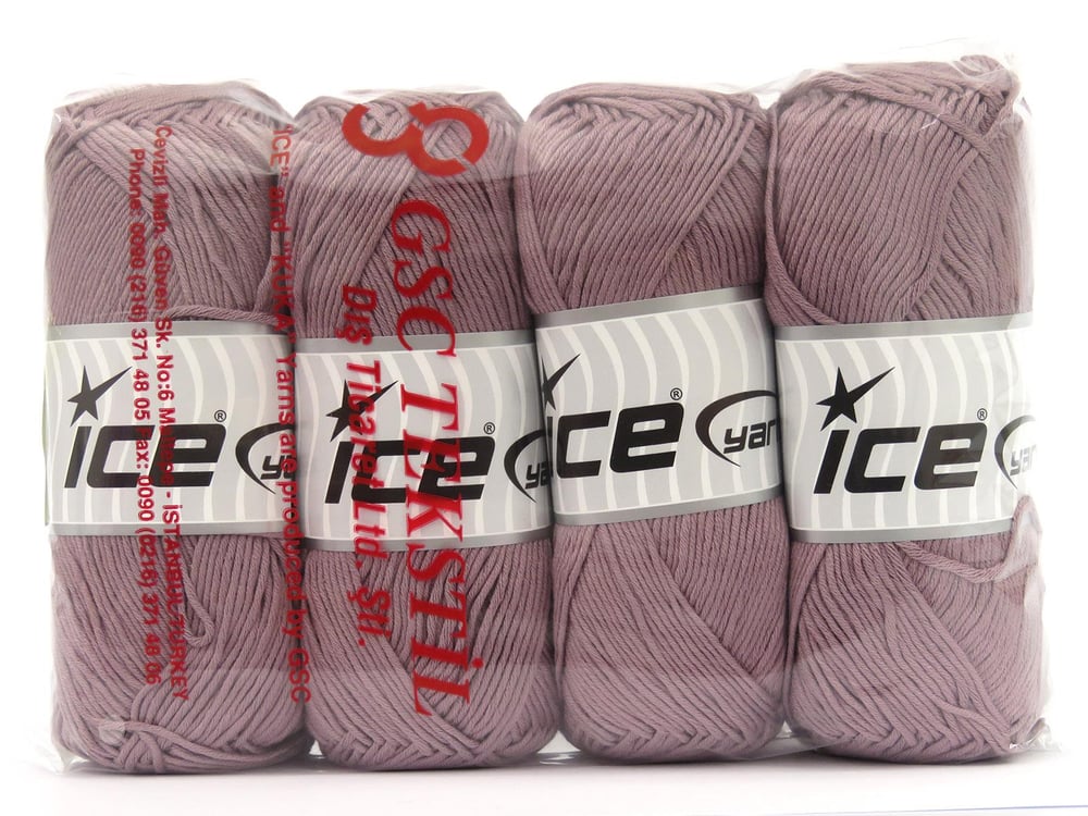 4x100gr. BABY SILKY Açık Mürdüm Bambu, Pamuk Bebe, Yazlık İplikler, Pamuk, Bambu