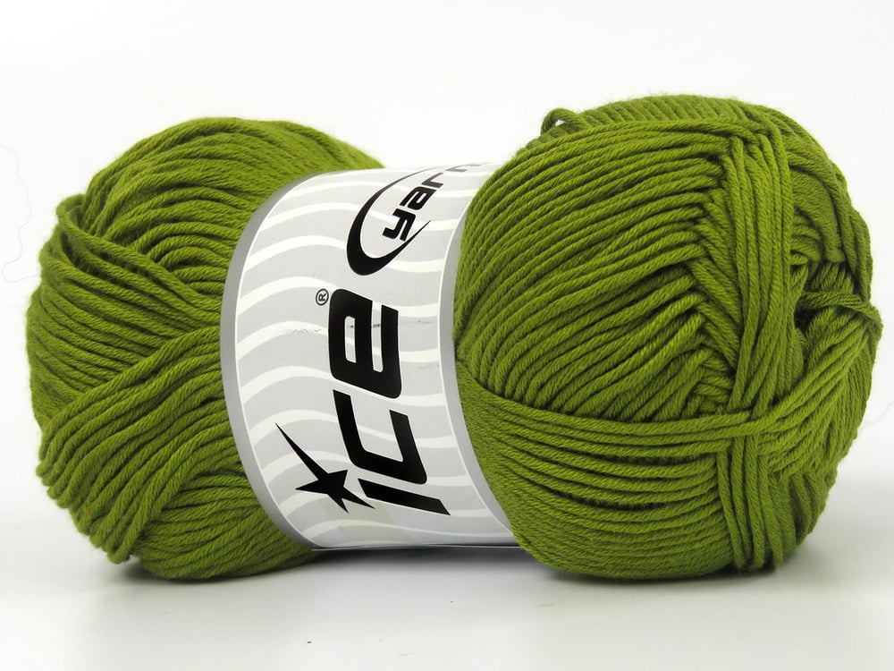 4x100gr. BABY SILKY Zeytin Yeşili Bambu, Pamuk Bebe, Yazlık İplikler, Pamuk, Bambu