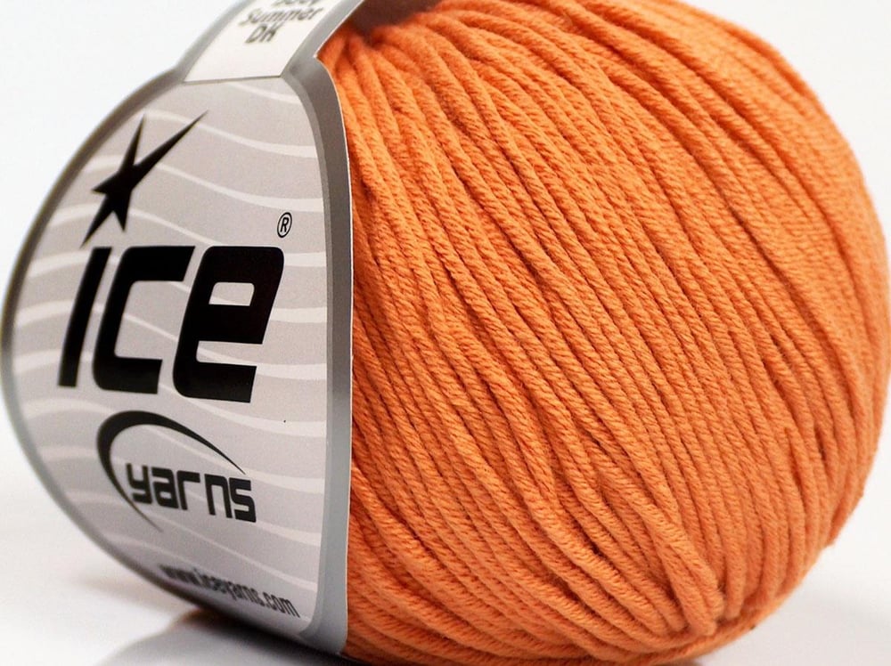 8x50gr. BABY SUMMER DK Açık Turuncu Pamuk, Akrilik Bebe, Yazlık İplikler, Pamuk