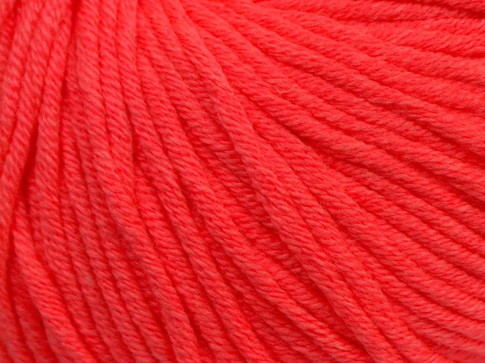 8x50gr. BABY SUMMER DK Neon Turuncu Pamuk, Akrilik Bebe, Yazlık İplikler, Pamuk