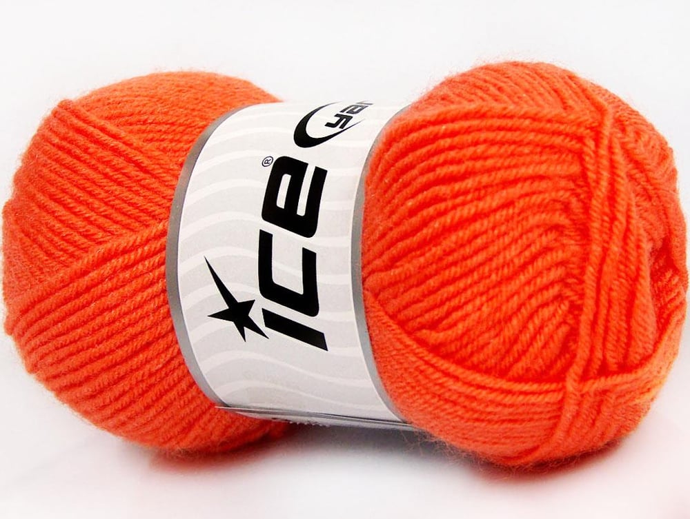 8x50gr. BABY WOOL Turuncu Yün, Akrilik Kışlık, Bebe, Yün