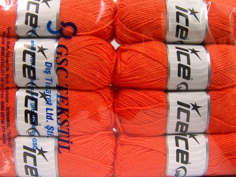 8x50gr. BABY WOOL Turuncu Yün, Akrilik Kışlık, Bebe, Yün