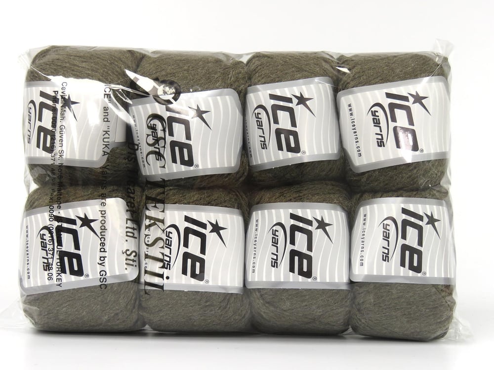 8x50gr. BAMBINO MERINO Açık Haki Akrilik, Merino Yün Merinos, Kışlık, Bebe, Yün, Akrilik