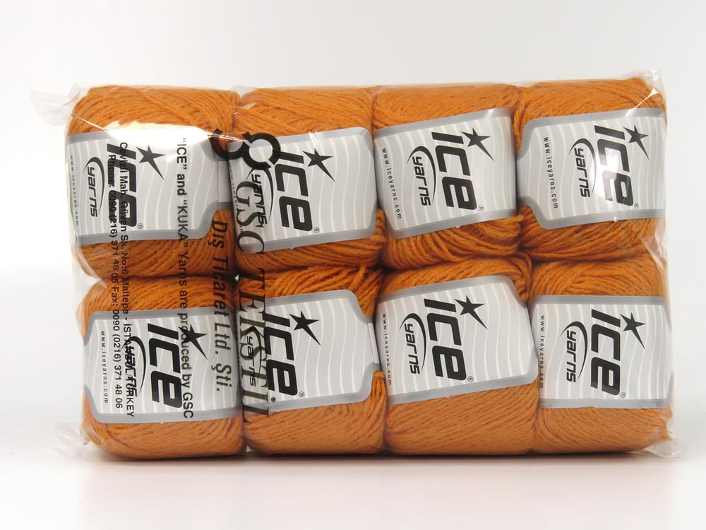 8x50gr. BAMBINO MERINO Turuncu Akrilik, Merino Yün Merinos, Kışlık, Bebe, Yün, Akrilik