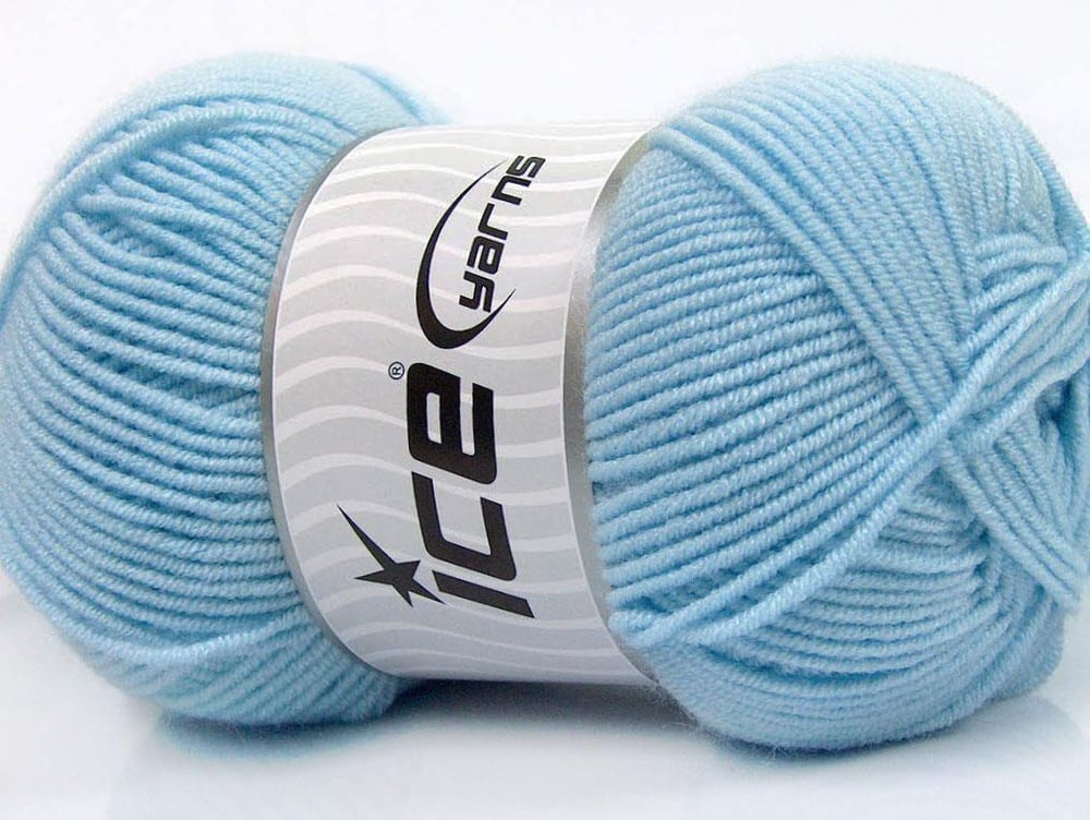 4x100gr. BAMBOO SOFT FINE Bebe Mavisi Akrilik, Bambu Yazlık İplikler, Bambu