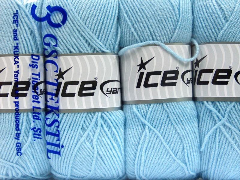 4x100gr. BAMBOO SOFT FINE Bebe Mavisi Akrilik, Bambu Yazlık İplikler, Bambu