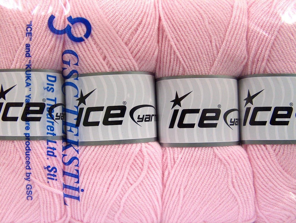 4x100gr. BAMBOO SOFT FINE Açık Pembe Akrilik, Bambu Yazlık İplikler, Bambu