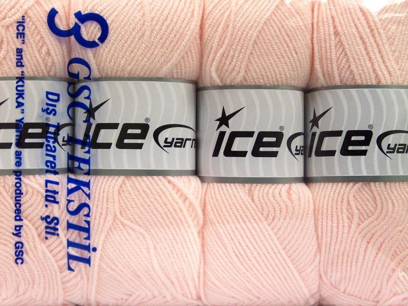 4x100gr. BAMBOO SOFT FINE Açık Somon Akrilik, Bambu Yazlık İplikler, Bambu