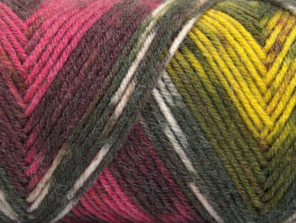 4x100gr. BONITO ETHNIC Pembe, Turuncu, Sarı, Gri, Maron Akrilik, Yün Kışlık, Yün, Batik Desenli