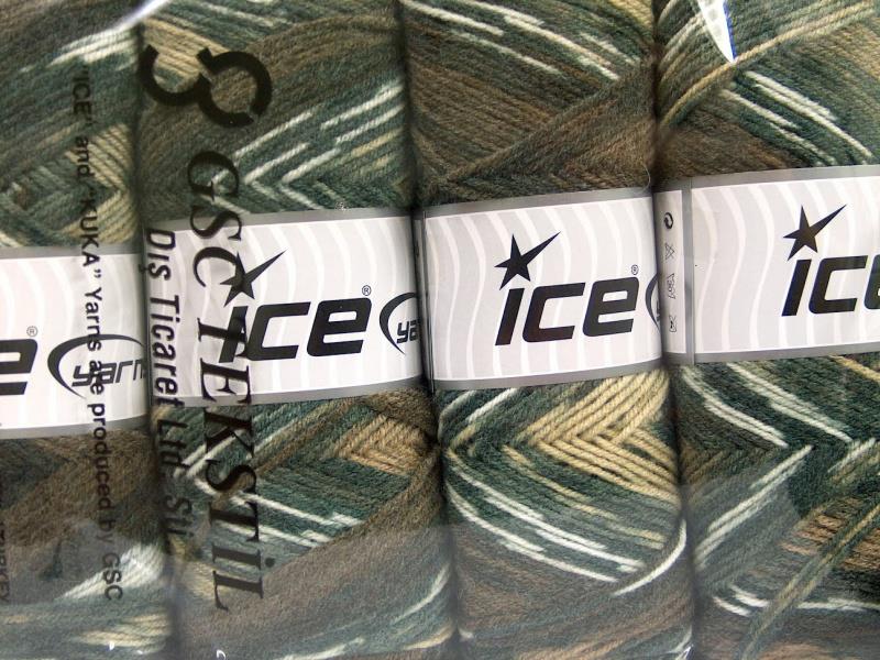 4x100gr. BONITO ETHNIC Beyaz, Kahverengi Tonları, Gri Tonları Akrilik, Yün Kışlık, Yün, Batik Desenli