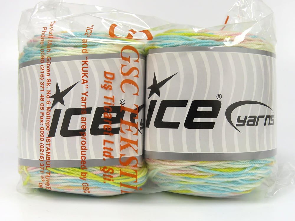 2x140gr. CAKES ANTIPILLING SPRAY Pembe, Beyaz, Turkuaz, Sarı  Kışlık, Düz iplikler, Batik Desenli, 100% Akrilik , Akrilik, Anti-Pilling, Makina Yıkama