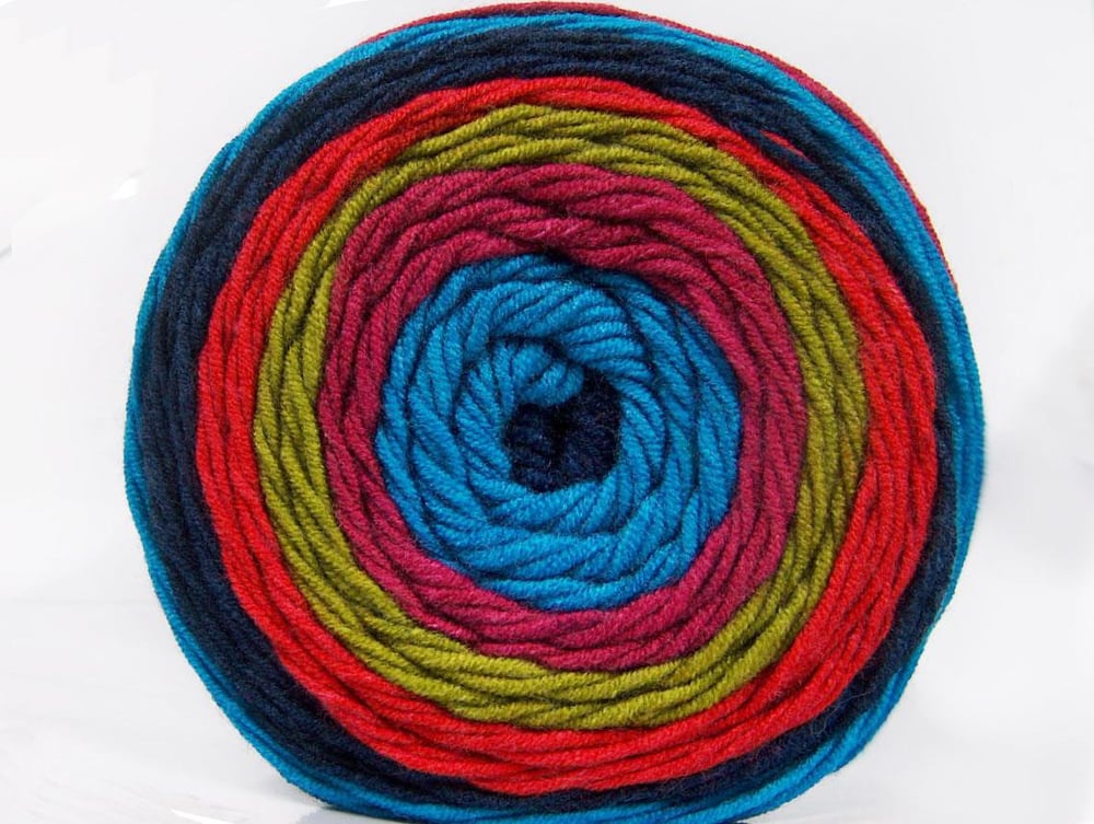 2x200gr. CAKES ARAN Turkuaz, lacivert, Orkide, Somon, Zeytin Yeşili Akrilik Kışlık, Düz iplikler, Batik Desenli, Worsted, 100% Akrilik