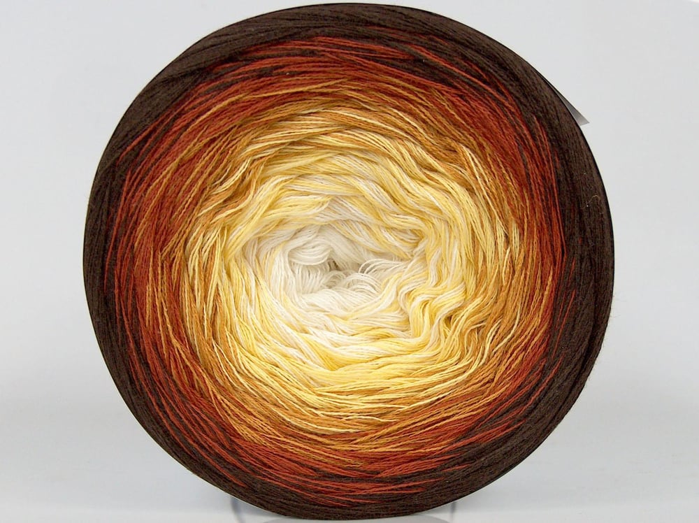 250 gr ICE YARNS CAKES COTTON FINE (50% Cotton) Yarn White Yellow Brown Shades