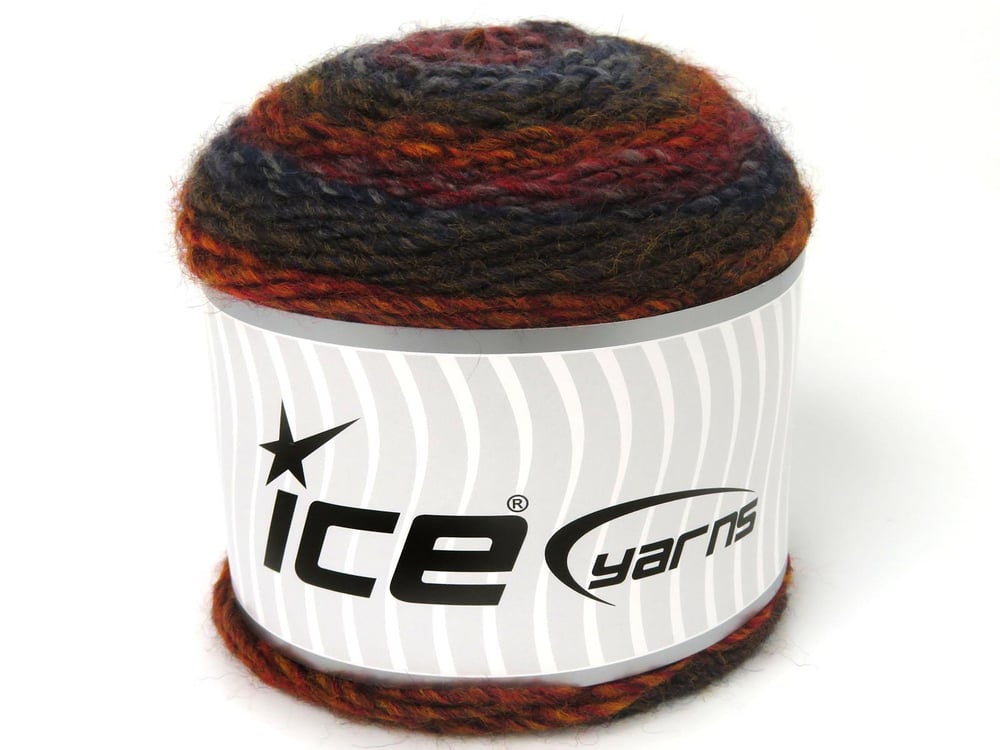 3x100gr. CAKES MELANGE Kırmızı, Gri, Altın, lacivert, Bakır Yün, Akrilik Kışlık, Yün, Düz iplikler, Batik Desenli, Akrilik