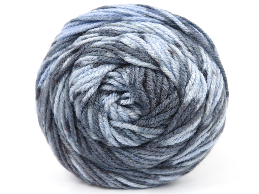 2x150gr. CAKES WOOL DESIGN Gri, Mavi Tonları Yün, Akrilik Kışlık, Yün, Batik Desenli, Worsted, Akrilik