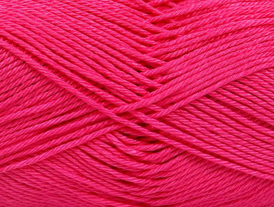 Lot of 6 Skeins Ice Yarns CAMILLA COTTON (100% Mercerized Cotton) Yarn Gipsy Pink