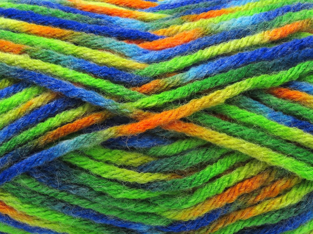 4x100gr. CARNIVAL Altın, Yeşil Tonları, Mavi Tonları Yün, Premium Akrilik Kışlık, Yün, Batik Desenli, Kalın, Akrilik