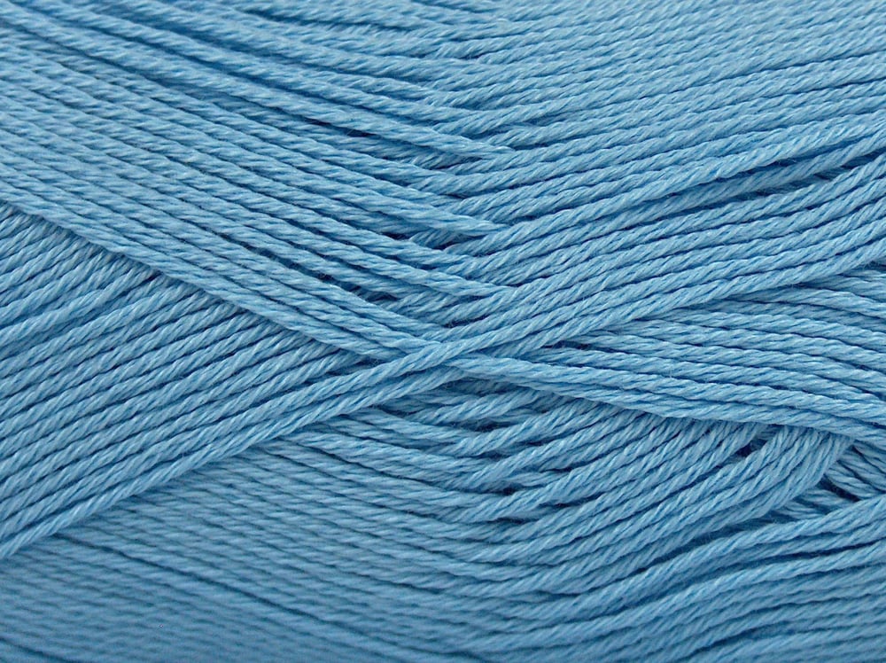 6x50gr. CECILIA COTTON Bebe Mavisi Merserize Pamuk Yazlık İplikler, Pamuk, %100 Pamuk