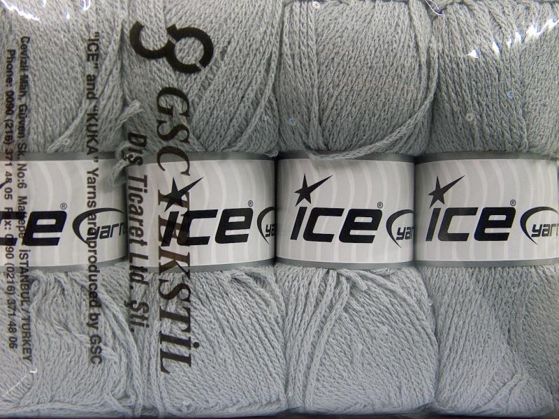 4x100gr. CHAIN PAILLETTE Açık Gri Akrilik Boncuklu Pullu, Worsted