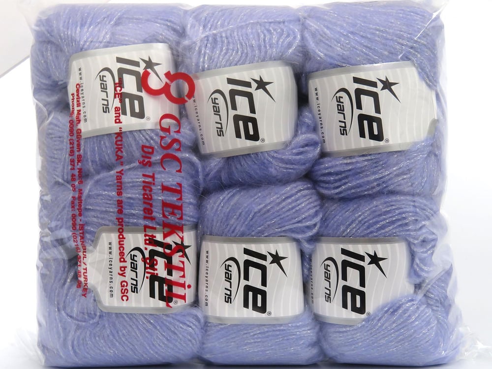 6x50gr. CHARM  Tiftik, Metalik Simli, Akrilik Metalik Simli, Lüks, Kışlık, Yün, Tiftik, Akrilik