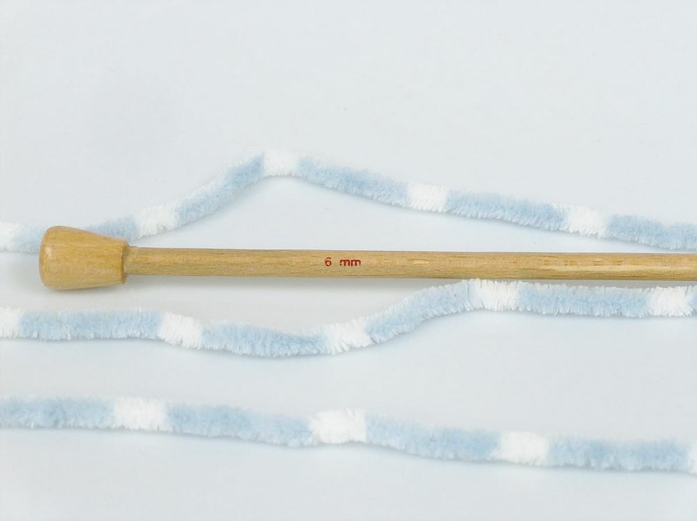 4x100gr. CHENILLE BABY COLORS Beyaz, Açık Mavi Mikro Fiber Kışlık, Bebe, Şönil, Batik Desenli, Worsted