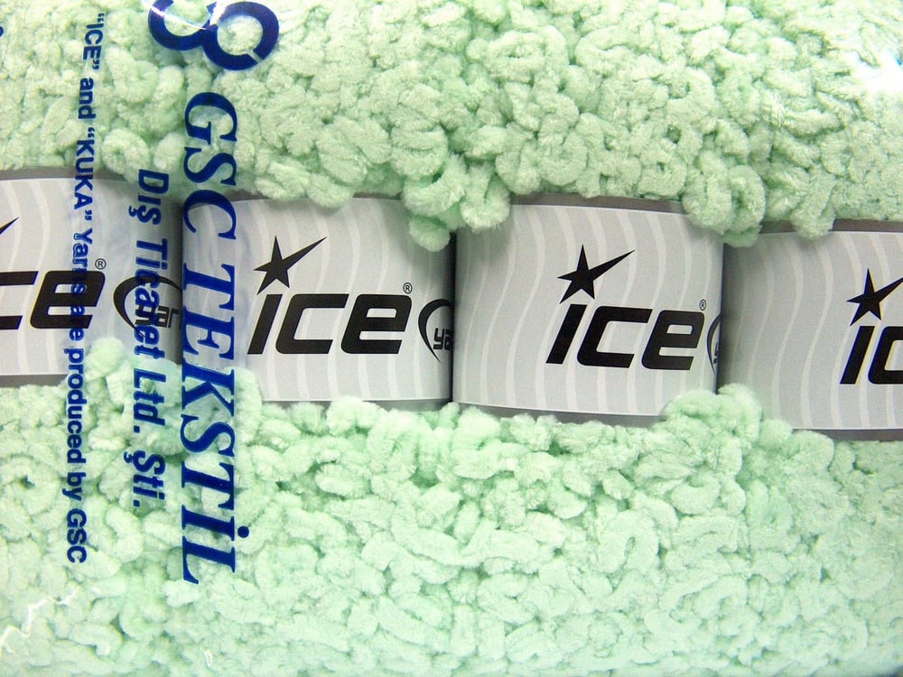 4x100gr. CHENILLE BOUCLERON Nane Yeşil Mikro Fiber Kışlık, Bebe, Şönil, Çok Kalın