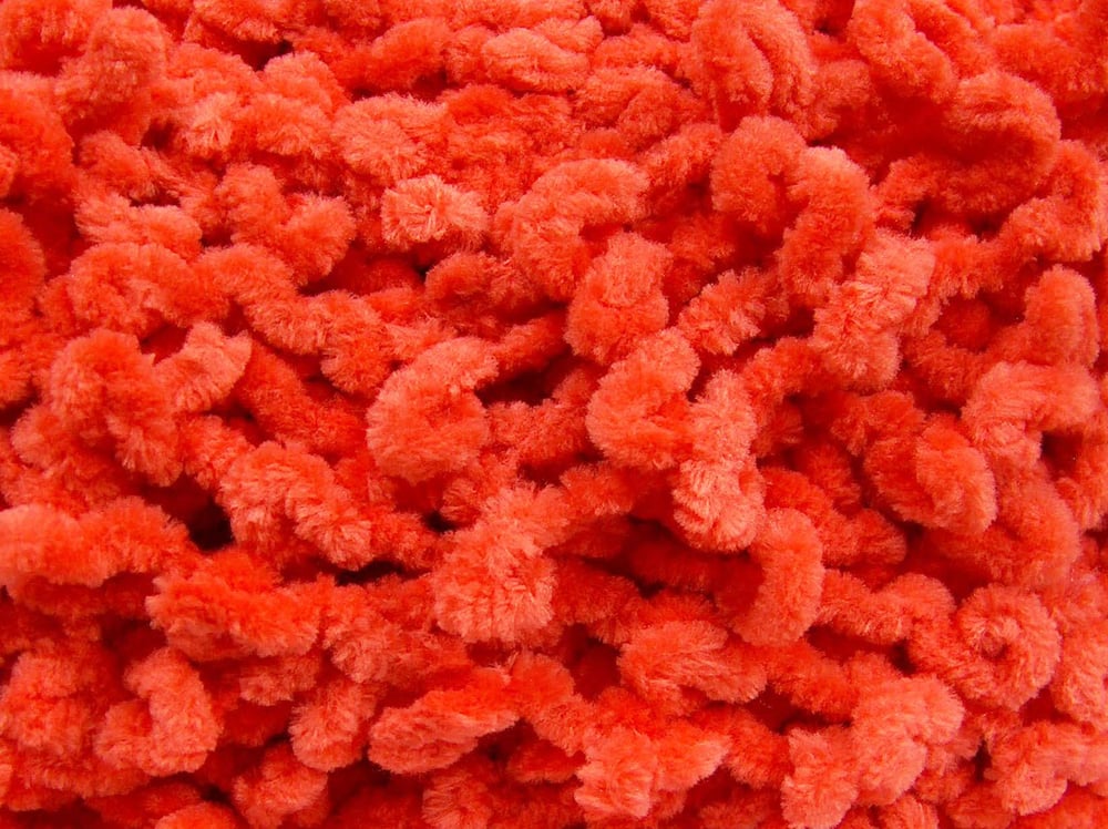 4x100gr. CHENILLE BOUCLERON Turuncu Mikro Fiber Kışlık, Bebe, Şönil, Çok Kalın