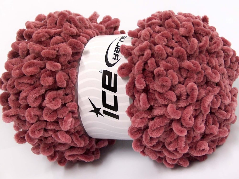 4x100gr. CHENILLE BOUCLERON Gül pembe Mikro Fiber Kışlık, Bebe, Şönil, Çok Kalın
