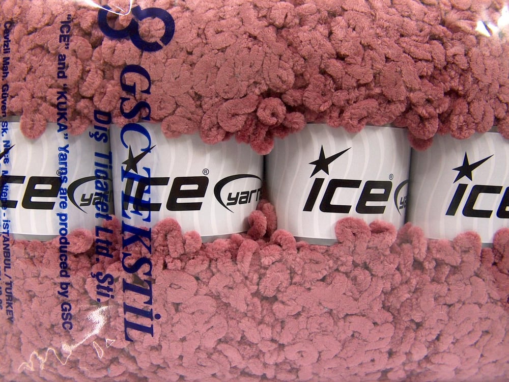 4x100gr. CHENILLE BOUCLERON Gül pembe Mikro Fiber Kışlık, Bebe, Şönil, Çok Kalın