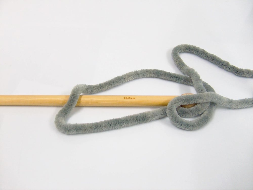 2x200gr. CHENILLE SUPERBULKY Gri Mikro Fiber Kışlık, Bebe, Şönil, Çok Kalın