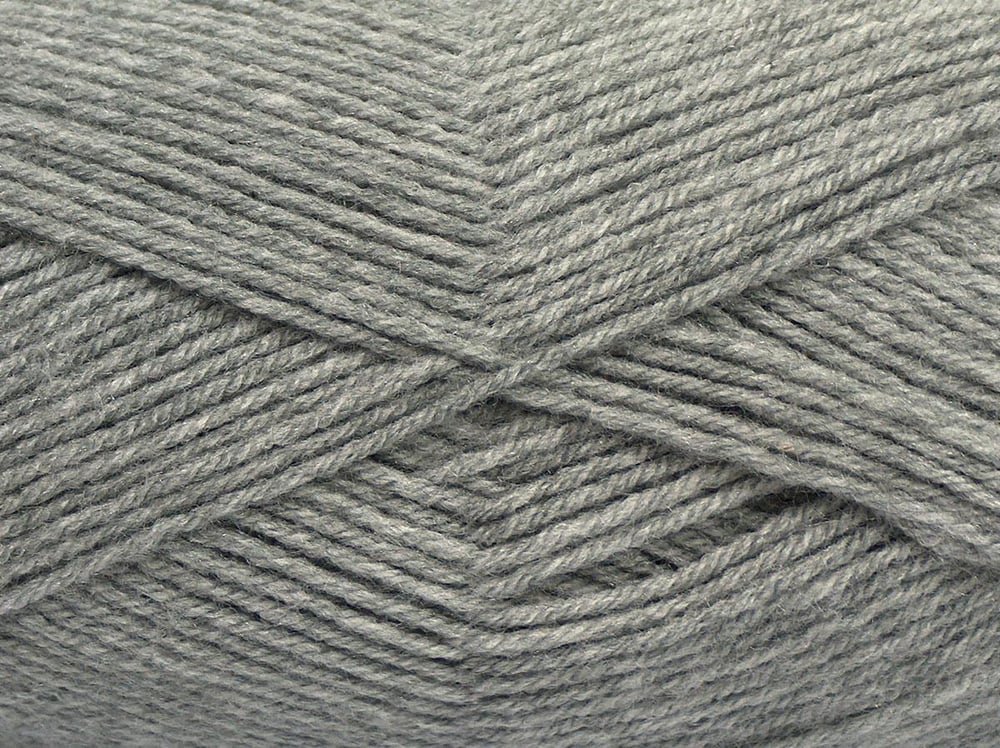 4x100gr. CLASSIC DK Açık Gri Akrilik Kışlık, Düz iplikler, 100% Akrilik