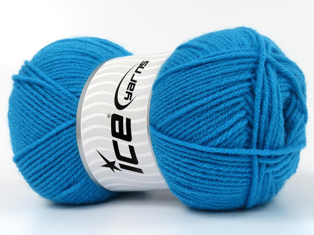 4x100gr. CLASSIC DK Turkuaz Akrilik Kışlık, Düz iplikler, 100% Akrilik