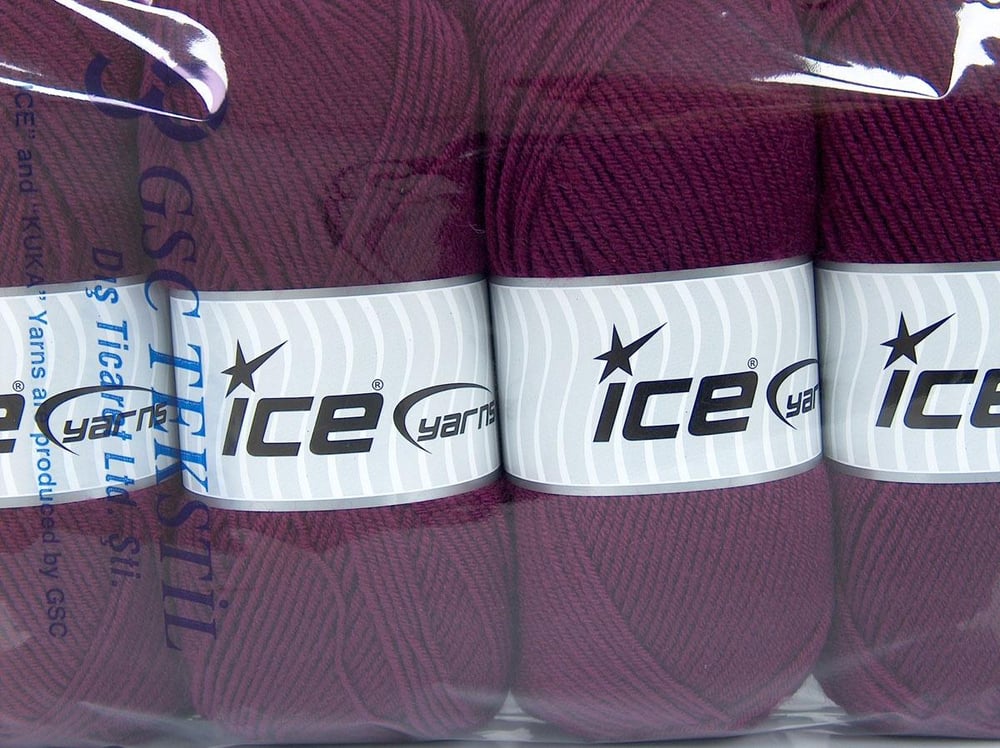 4x100gr. CLASSIC WOOL LIGHT Mor Yün, Akrilik Kışlık, Yün, Düz iplikler