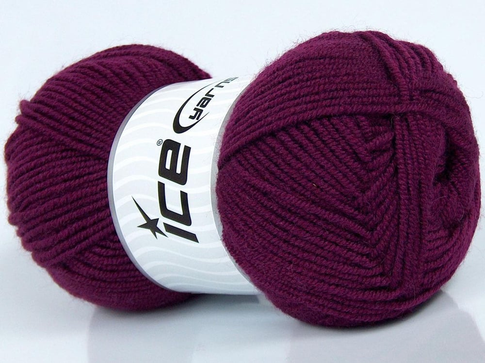 4x100gr. CLASSIC WOOL WORSTED Mor Yün, Akrilik Kışlık, Yün, Düz iplikler, Worsted