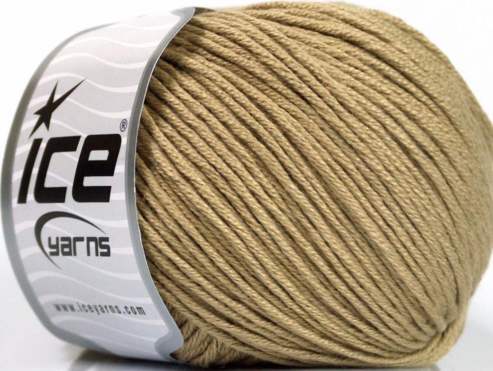 4x100gr. COTTON BAMBOO LIGHT Açık Kamel Pamuk, Bambu Yazlık İplikler, Pamuk, Bambu