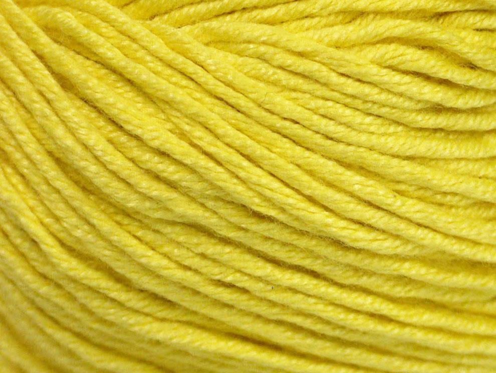 4x100gr. COTTON BAMBOO LIGHT Sarı Pamuk, Bambu Yazlık İplikler, Pamuk, Bambu
